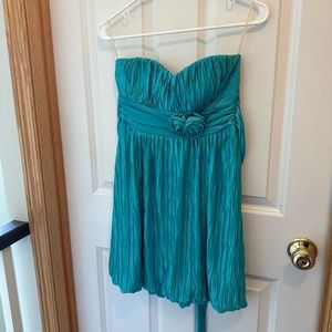 Aquamarine speechless strapless dress